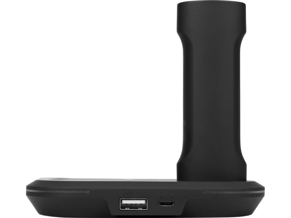 Набор «Launch» с настольной зарядной станцией и внешним аккумулятором, Цвет черный