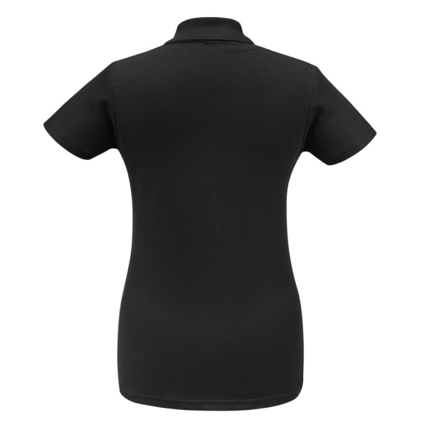 Рубашка поло женская ID.001 черная, XS–3XL