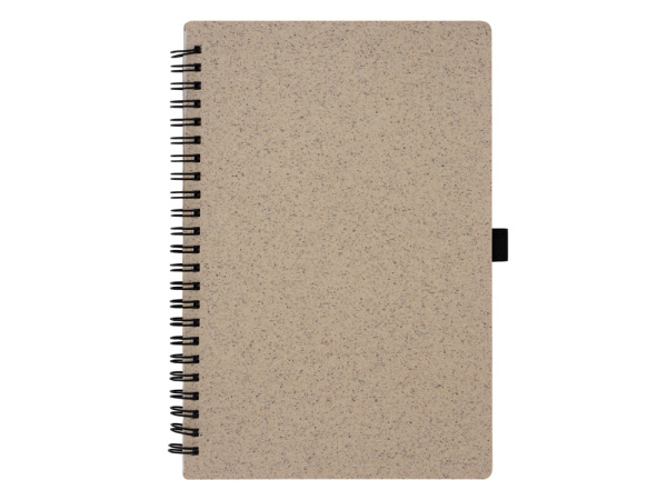Блокнот А5 «Toledo M» с обложкой из пшеницы и пластика, Размер A5, Цвет бежевый