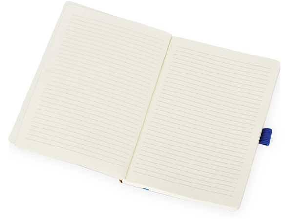 Блокнот А5 в гибкой обложке «Sevilia Soft», Цвет крафтовый/синий