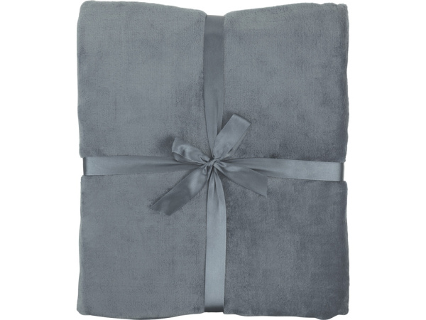 Плед флисовый «Natty» из переработанного пластика, Цвет серый