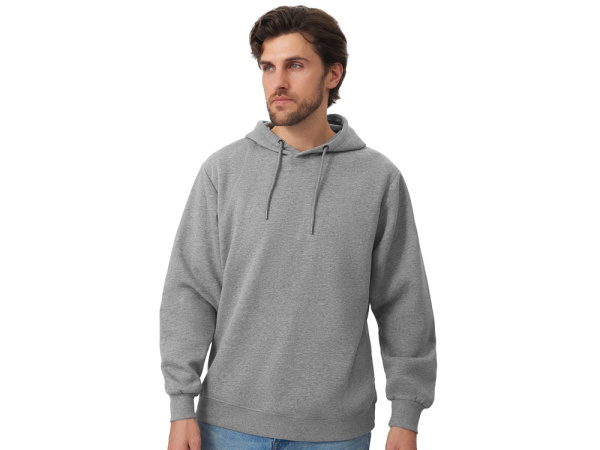 Толстовка с капюшоном оверсайз «Lisbon» унисекс, Размер XL, Цвет серый меланж