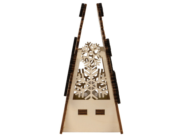 Декоративная фигура «Ель» с электрической свечой, Цвет Натуральный