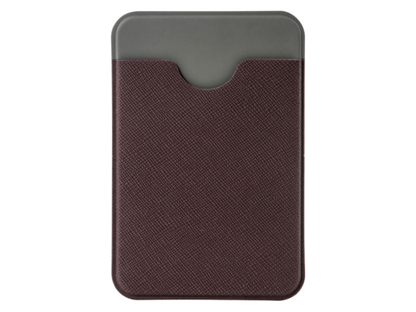 Картхолдер с креплением на телефон «Favor», Цвет коричневый