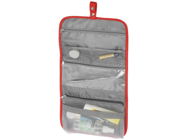 Несессер для путешествий со съемной косметичкой «Flat», Цвет красный