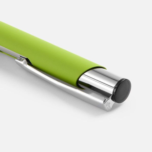Ручка шариковая Keskus Soft Touch, зеленое яблоко, 13,7х0,8 см