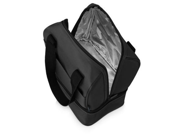 Сумка-холодильник «Cool» с 2-мя изолированными отделениями, Цвет темно-серый