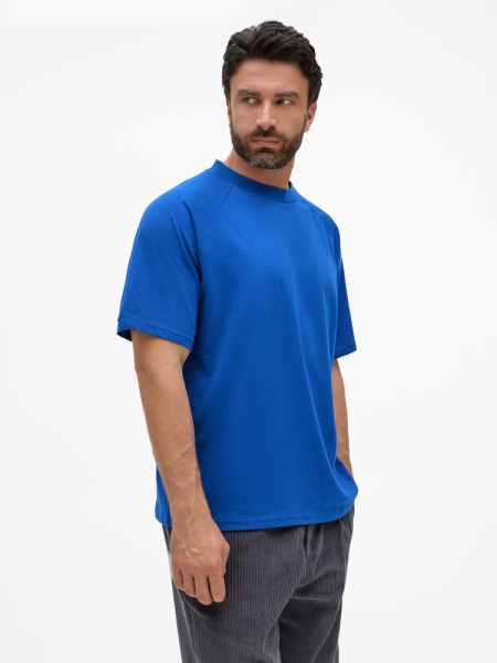 Футболка унисекс оверсайз T2, синяя, XS–XXL