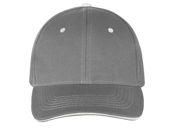 Бейсболка «New Castle», Цвет серый/белый