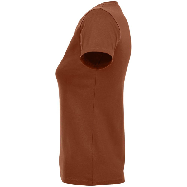 Футболка женская Regent Fit Women, коричневая (терракотовая), S–ХXL