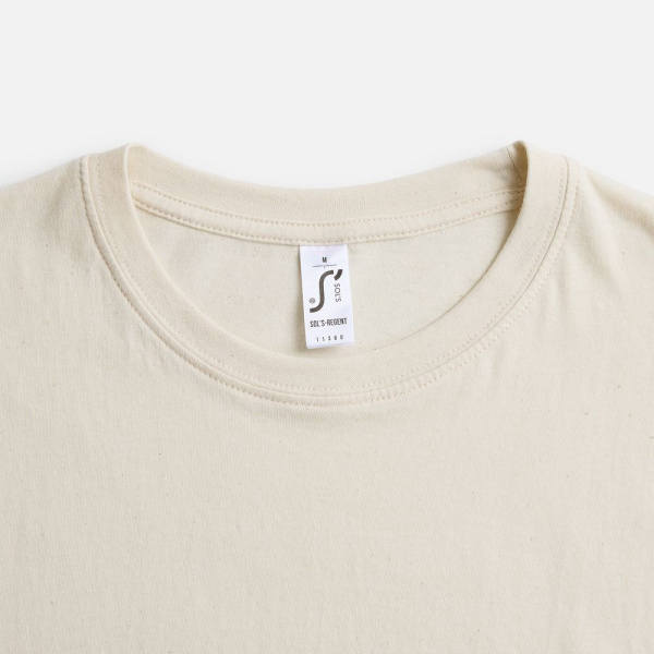Футболка унисекс Regent 150, светло-бежевая (неокрашенная), XS–XXL