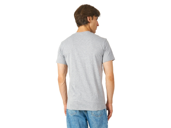 Футболка «Heavy Super Club» мужская с V-образным вырезом, Размер XL, Цвет серый меланж