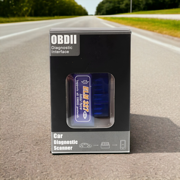 Автомобильный диагностический OBD2 сканер с чипом ELM327, версия 1.5, синий / Легкость диагностики вашего авто