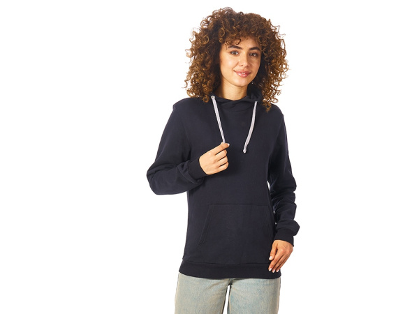 Толстовка "Stream" с капюшоном, унисекс, Размер 2XL, Цвет черный