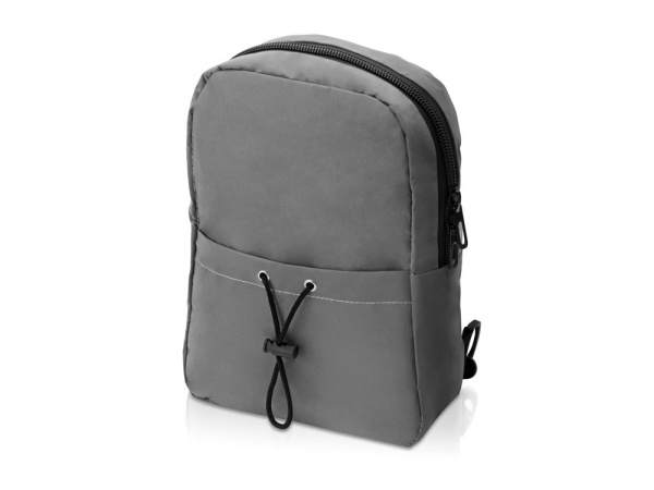 Светоотражающая сумка на одно плечо «Neo Reflector», Цвет серый светоотражающий