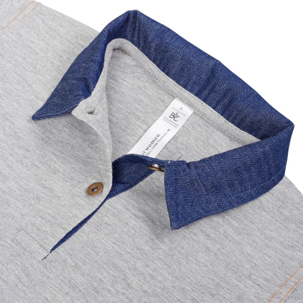 Рубашка поло женская DNM Forward серый меланж, S–XL