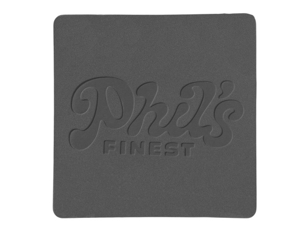 Патч «Квадрат», nubuk, Цвет серый