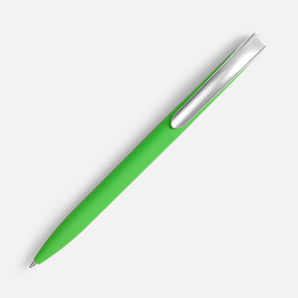 Ручка шариковая Pin Soft Touch, зеленая, 14,5х1,0 см