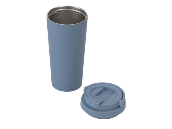 Вакуумная термокружка «Grant», soft-touch, тубус, Цвет серый антрацит