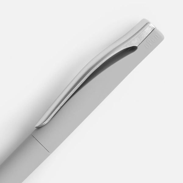 Ручка шариковая Pin Soft Touch, серая, 14,5х1,0 см