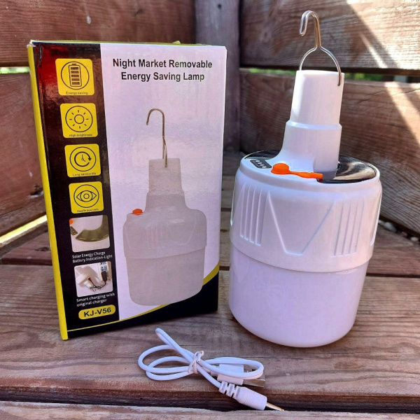 Кемпинговый фонарь Night market removable energy saving lamp (USB+солнечная батарея, 5 режимов работы) продажа и отгрузка коробками кор/60шт