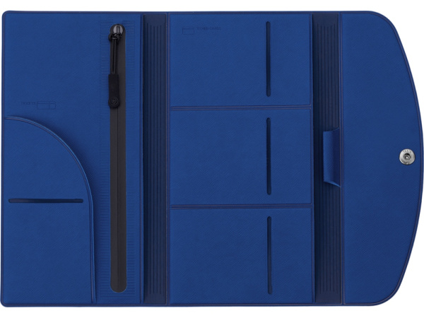 Дорожный органайзер на кнопке «Favor», Цвет синий