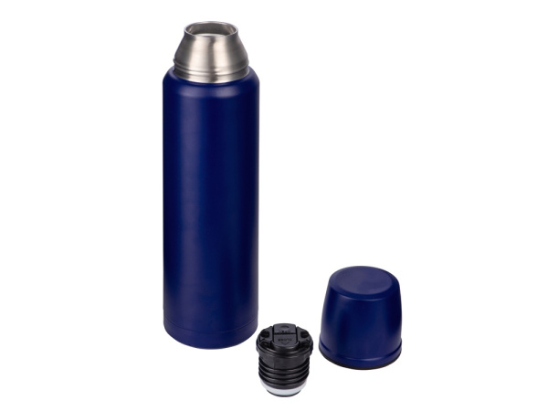 Вакуумный термос с медной изоляцией «Stern», крафтовый тубус, 1000 мл, Цвет темно-синий