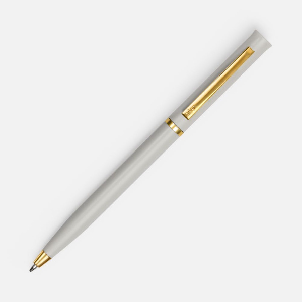 Ручка шариковая Euro Gold, серая, 13,3х0,8 см