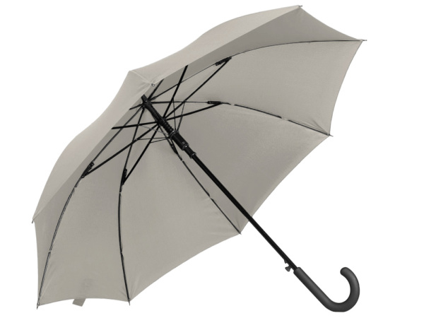 Зонт-трость Reviver с куполом из переработанного пластика, Цвет бежевый