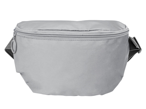 Светоотражающая сумка на пояс «Neo Reflector», Цвет серый светоотражающий