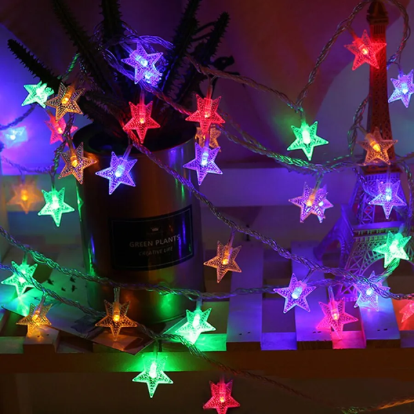 Гирлянда светодиодная "Звезда", 4 метра, с выбором цвета свечения