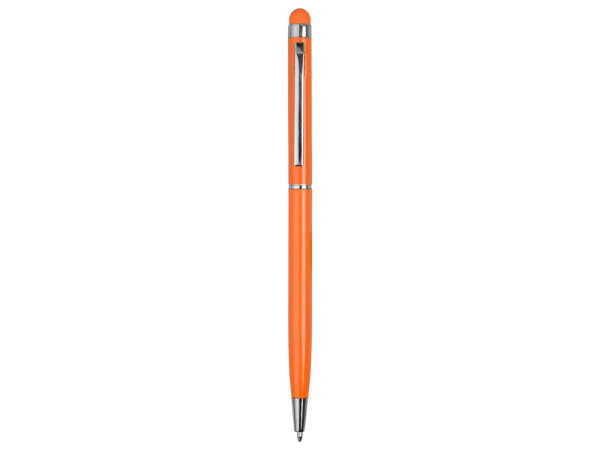 Ручка-стилус металлическая шариковая «Jucy», Цвет оранжевый