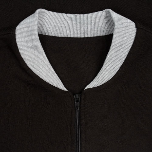 Бомбер College, черный, XS–XXL