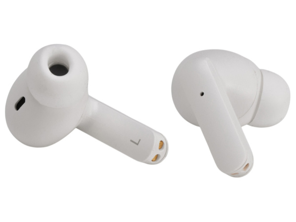 Наушники беспроводные TWS «Socorro» из пробки и переработанного пластика, Цвет белый