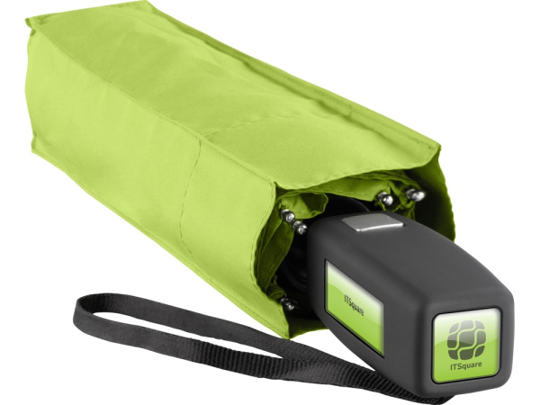 Зонт складной с квадратным куполом «Square» полуавтомат, Цвет черный