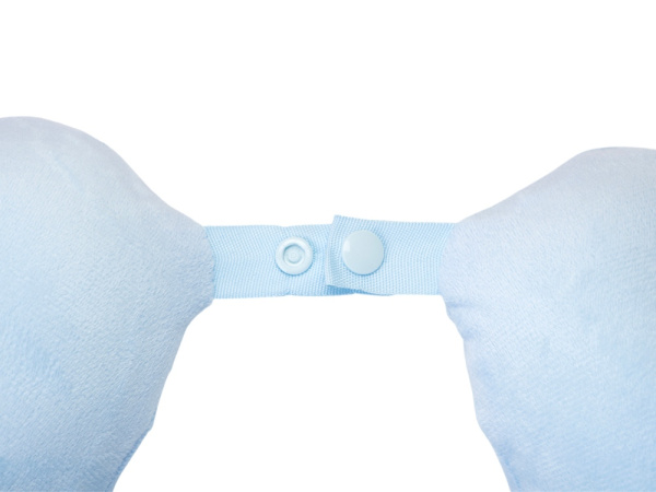 Подушка для путешествий с эффектом памяти «Basic», Цвет небесно-голубой