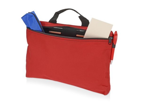 Сумка для конференций «Lando», Цвет красный/черный