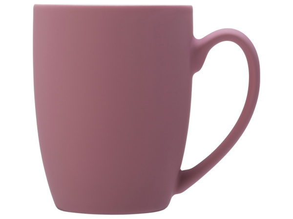 Кружка с покрытием soft-touch «Tulip Gum», Цвет пыльно-розовый