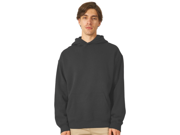 Толстовка с капюшоном оверсайз «Berlin» унисекс, Размер XS-S, Цвет темно-серый