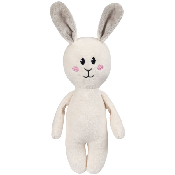 Мягкая игрушка Beastie Toys, заяц с белым шарфом, 27,5х9,5 см