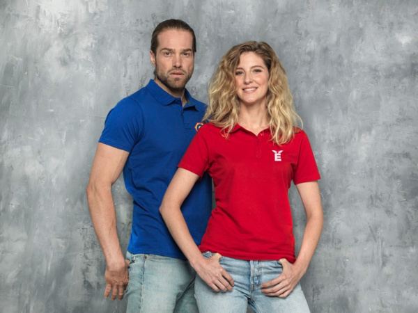 Рубашка поло «Liberty» мужская, Размер L, Цвет синий