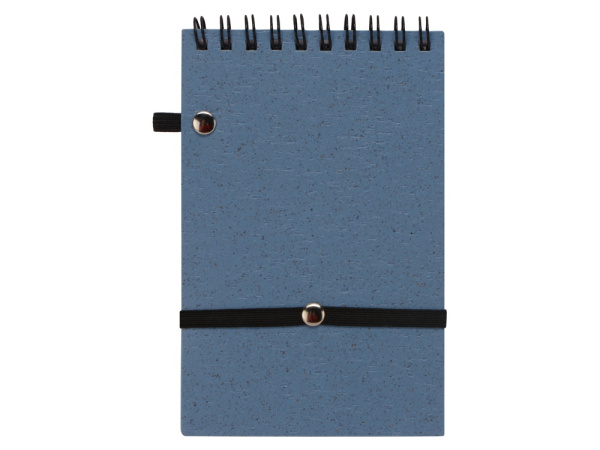 Блокнот «Toledo S» с обложкой из пшеницы и пластика, Размер В7, Цвет синий