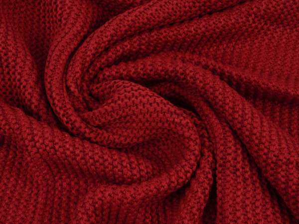 Плед акриловый «Chain», Цвет бордовый, коричневый