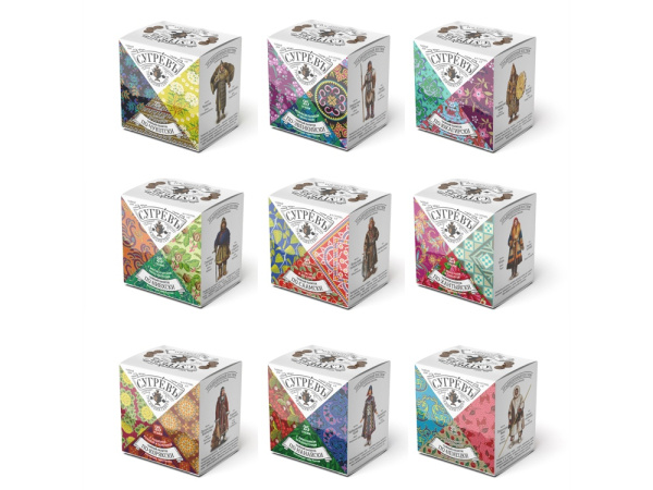 Подарочный набор c чаем «Сокровища Севера» в деревянной шкатулке, Размер С лого, Цвет натуральный