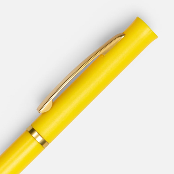 Ручка шариковая Euro Gold, желтая, 13,3х0,8 см