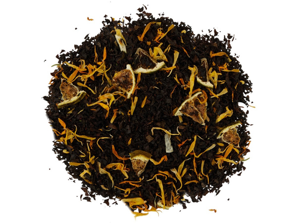 Чай черный «Новогодний мандарин», 50 гр., Цвет бежевый