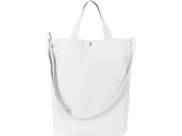 Сумка «Helfer» на кнопке с регулирующейся лямкой, Цвет белый