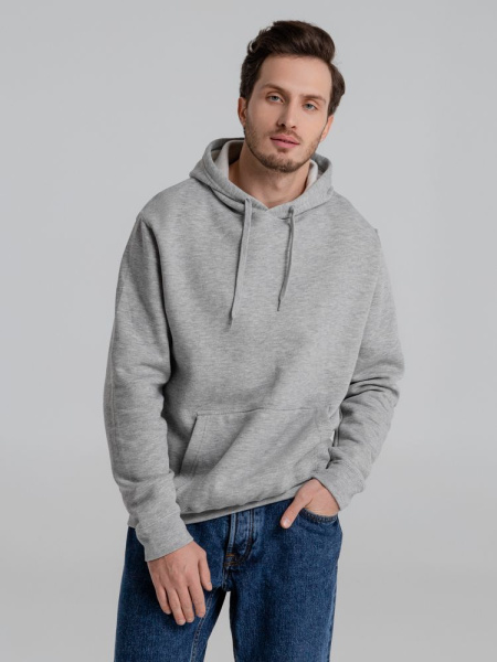 Толстовка с капюшоном Slam 320, серый меланж, XS–XXL