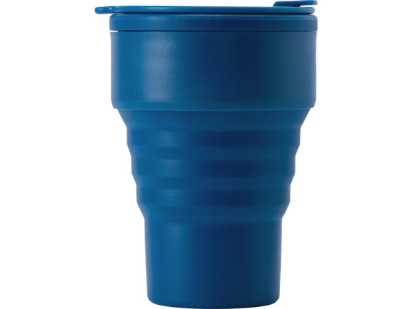 Силиконовый складной стакан «GoCup», Цвет синий индиго