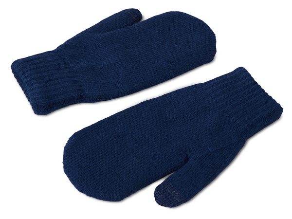 Подарочный набор «Re:Air» с варежками, шарфом и термосом, Цвет синий